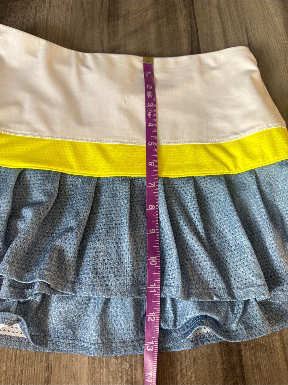 Lucky In Love Golf Tennis Skort Skirt small 4-6 Blue athletic neon women’s pleat - Picture 4 of 6
